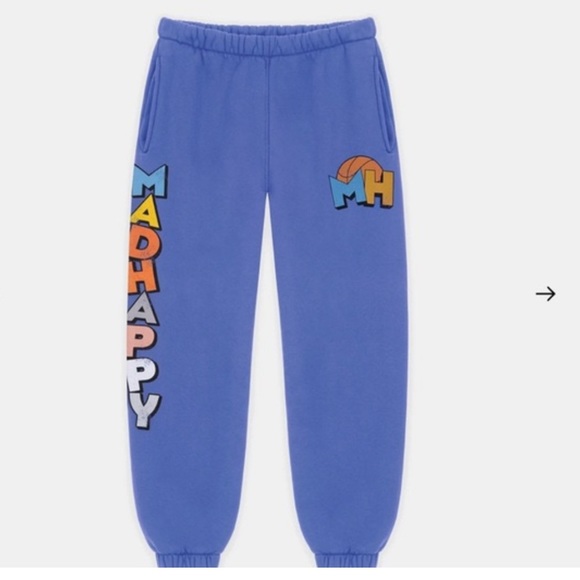 Madhappy x Space Jam Heritage Heavyweight Sweatpants size medium women’s blue - Picture 1 of 5